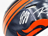 RUSSELL WILSON & JEUDY AUTOGRAPHED BRONCOS FULL SIZE AUTH HELMET FANATICS 227926