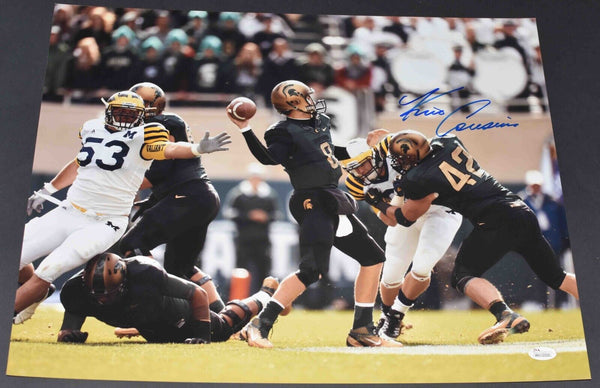 KIRK COUSINS AUTOGRAPHED MICHIGAN STATE SPARTANS VS MICHIGAN 16x20 PHOTO JSA