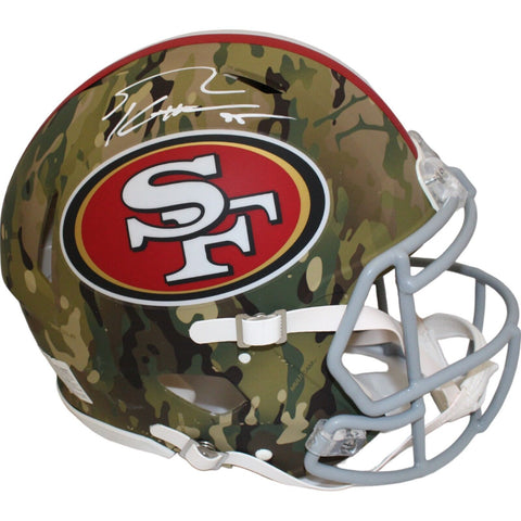 George Kittle Autographed San Francisco 49ers Pro Camo Helmet Beckett 46428