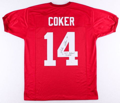 Jacob Coker Signed Alabama Crimson Tide Jersey (JSA COA) 2015 National Champ Q,B