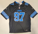 AIDAN HUTCHINSON SIGNED DETROIT LIONS NIKE XL SCREENPRINT JERSEY BECKETT COA