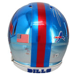 Josh Allen Autographed Bills Chromed Speed Authentic Helmet Beckett GDL LE 17/17