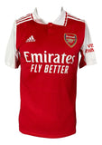 William Saliba Signed Arsenal FC Red Adidas Soccer Jersey BAS