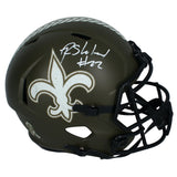 Rashid Shaheed Autographed (White) Saints '22 STS Full Size Speed Helmet Beckett