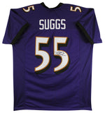 Terrell Suggs Authentic Signed Purple Pro Style Jersey Autographed JSA Witnessed