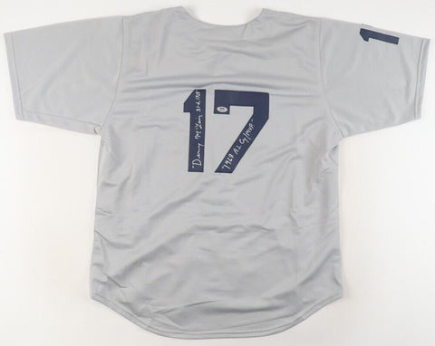 Denny McLain Signed Tigers Jersey Inscribed "31-6, 1968" & "1968 A.L. CY / MVP"