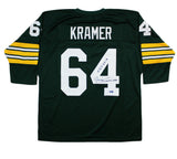 Jerry Kramer Signed Green Bay Custom Green Long Sleeve Jersey with "HOF 2018"