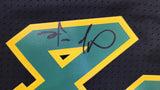 Supersonics Shawn Kemp Autographed 1994-95 M&N Black Jersey M MCS 93468