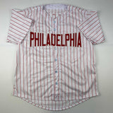 Autographed/Signed Zack Wheeler Philadelphia Pinstripe Jersey PSA/DNA COA