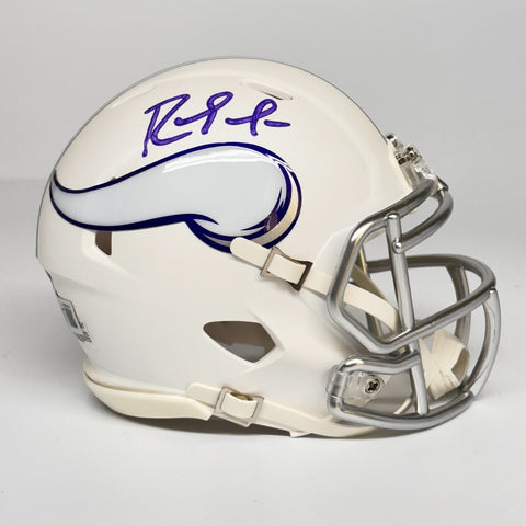 Randy Moss Autographed Signed Minnesota Vikings White Mini Helmet Beckett