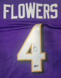 ZAY FLOWERS AUTOGRAPHED SIGNED PRO STYLE CUSTOM XL JERSEY W/ JSA HOLOGRAM ONLY