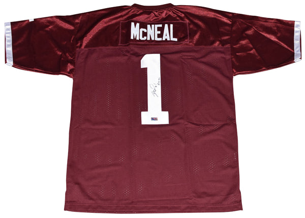 REGGIE McNEAL AUTOGRAPHED SIGNED TEXAS A&M AGGIES #1 MAROON JERSEY COA