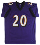 Ed Reed Authentic Signed Purple Pro Style Jersey Autographed BAS Witnessed