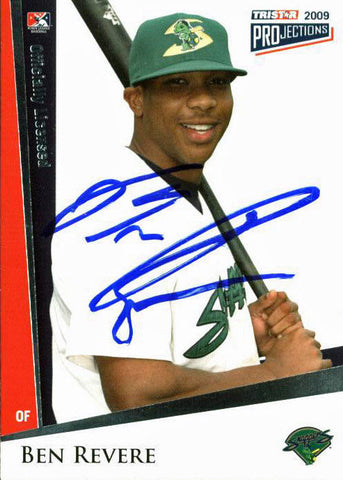 Blue Jays Ben Revere Authentic Signed Card 2009 Tristar RC #149 w/ PPC COA