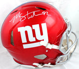 Michael Strahan Autographed NY Giants F/S Flash Speed Authentic Helmet-BAW Holo