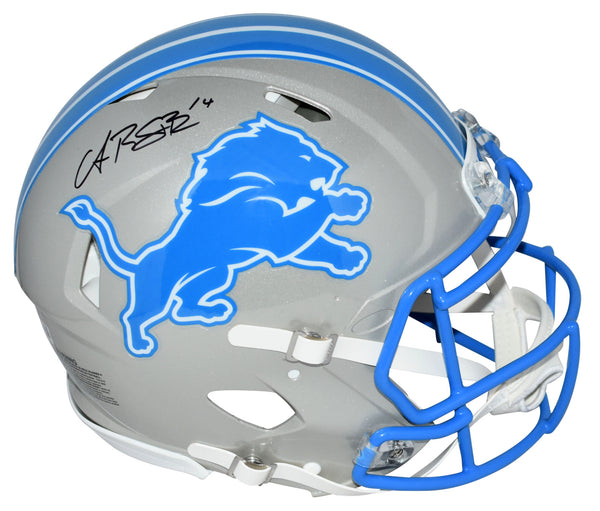 AMON-RA ST BROWN SIGNED DETROIT LIONS NEW 2024 AUTHENTIC SPEED HELMET BECKETT