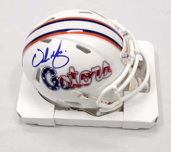 Urban Meyer Signed Florida Gators Stars & Stripes Mini Helmet Beckett Witnessed