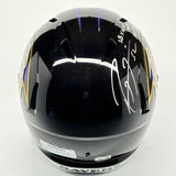 Ray Lewis Autographed Signed Baltimore Ravens FS Rep Helmet HOF 18 STATS MVP BAS