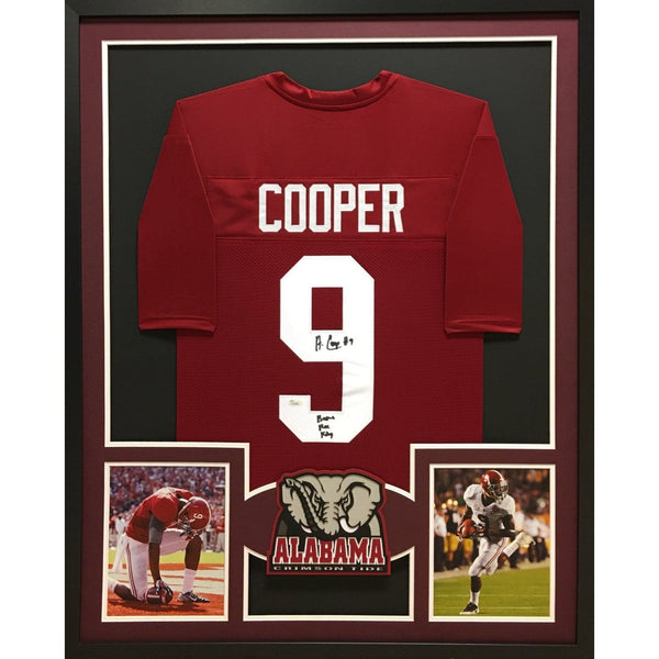 Amari Cooper Autographed Signed Framed Alabama Crimson Tide Jersey JSA