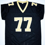 Willie Roaf Autographed Black Pro Style Jersey w/ HOF- Beckett W Hologram *Black