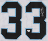 Tre Boston Signed Panthers Jersey (JSA) 2014 4th Rd Pk / North Carolina / Safety