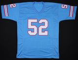 Robert Brazile Signed Houston Oilers Jersey Inscribed "HOF 18" (JSA COA)