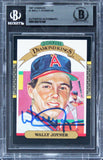 Angels Wally Joyner Authentic Signed 1987 Donruss #1 Card BAS Slabbed