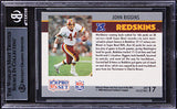 Redskins John Riggins Signed 1990 Pro Set Super Bowl MVP'S #17 Card BAS Slabbed