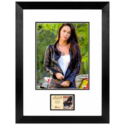 Megan Fox Autographed Transformers Mikaela 8x10 Framed Photo