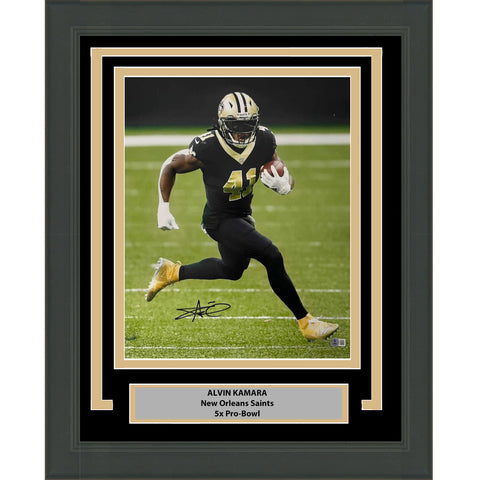 Framed Autographed/Signed Alvin Kamara New Orleans Saints 16x20 Photo BAS COA #2