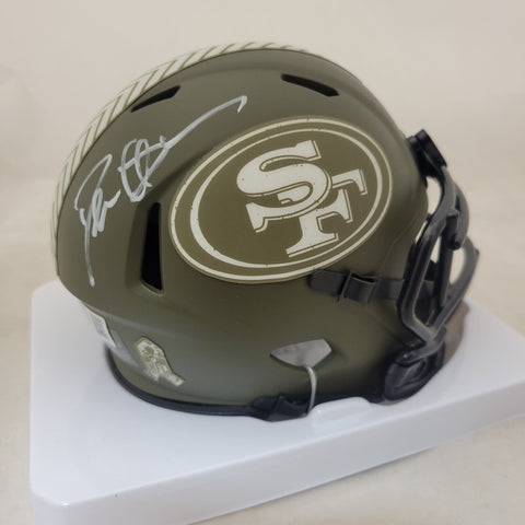 DEION SANDERS SIGNED SAN FRANCISCO 49ERS STS SPEED MINI HELMET BECKETT QR