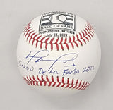 David Ortiz Signed Red Sox MLB Baseball W/ Salon De Le Fama 2022 Postmark BAS