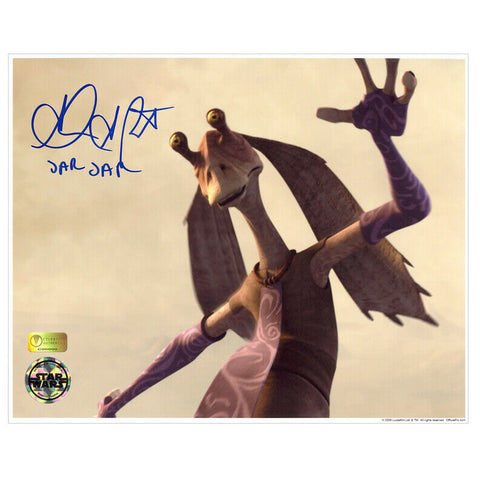 Ahmed Best Autographed Star Wars Senator Jar Jar Binks 8x10 Photo