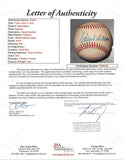 Braves Hank Aaron Authentic Signed Charles Feeney Onl Baseball JSA #YY61141