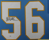 SHAWNE MERRIMAN (Chargers Lblue TOWER) Signed Autographed Framed Jersey Beckett