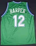 Derek Harper Signed Dallas Mavericks (JSA COA) Ex Univ. of Illinois Point Guard