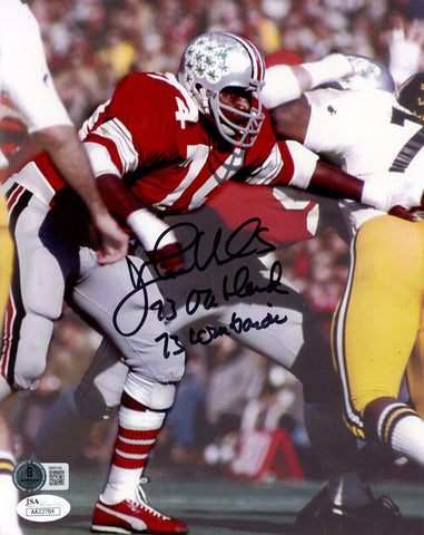 John Hicks Autographed Ohio State Buckeyes 8x10 Photo 2 Insc Beckett 48196