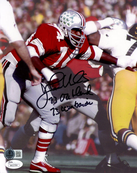 John Hicks Autographed Ohio State Buckeyes 8x10 Photo 2 Insc Beckett 48196