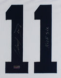 Chris Davis Jr Signed Auburn Framed Custom White Jersey with "Kick Six" Insc