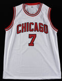 Toni Kukoc Signed Chicago Bull Jersey (Beckett) 3xNBA Champion 1996-1998 Forward