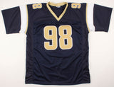 Grant Wistrom Signed St. Louis Rams Jersey (JSA COA) Super Bowl XXXIV Champion