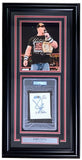 John Cena Signed Framed Slabbed WWE Bookplate w/ 8x10 Photo PSA