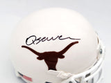 QUINN EWERS AUTOGRAPHED SIGNED TEXAS WHITE SCHUTT MINI HELMET BECKETT QR 201715