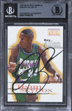 Bucks Ray Allen Authentic Signed 1997 Skybox Premium #225 TS Card BAS Slabbed