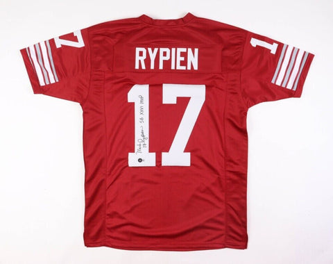 Mark Rypien Signed Washington State Cougars Jersey Incrd "SB XXVI MVP" (Beckett)