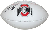 Denzel Ward Autographed/Signed Ohio State Buckeyes Logo Football JSA 26583