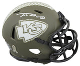 Chiefs Trent McDuffie Signed Salute To Service Speed Mini Helmet BAS Witnessed