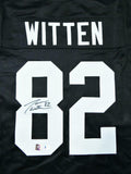 Jason Witten Autographed Black Pro Style Jersey - Beckett W Auth *8