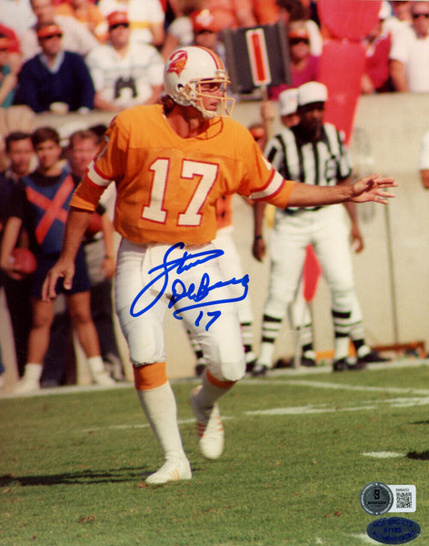 Steve DeBerg Autographed Tampa Bay Buccaneers 8x10 Photo BAS 45716