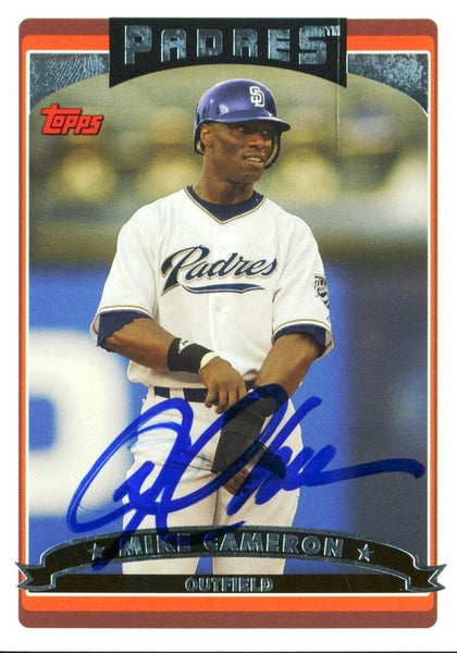 Padres Mike Cameron Authentic Signed Card 2006 Topps #128 Autographed w/ COA